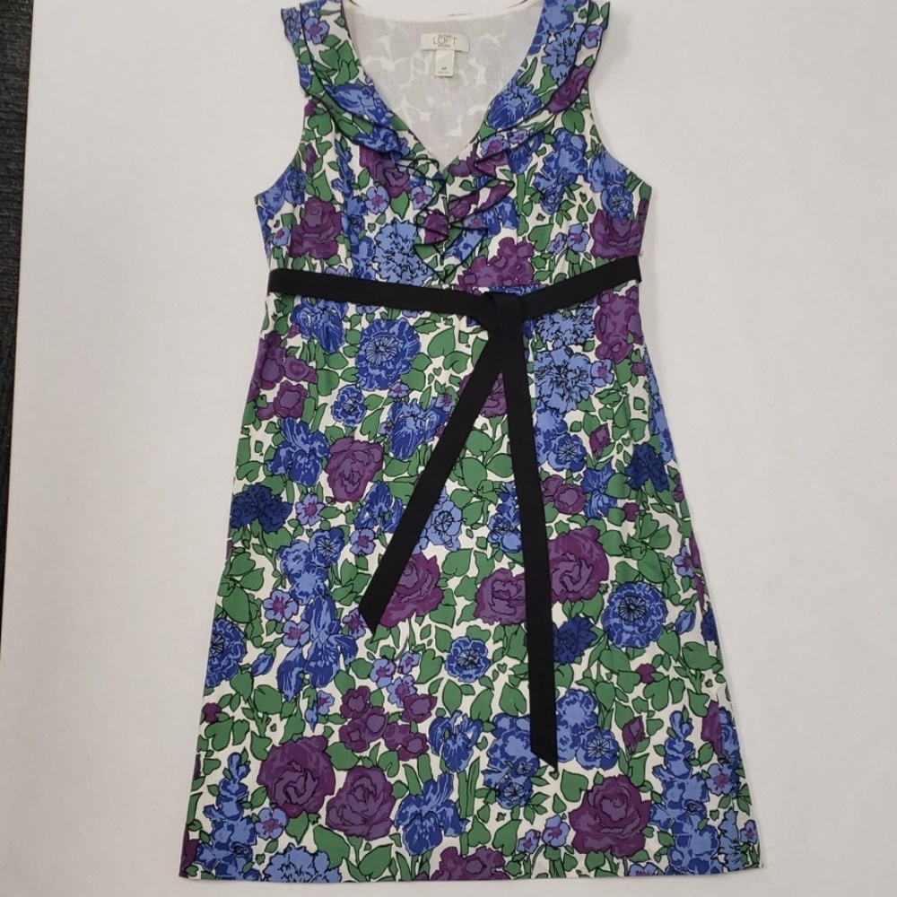 Floral Anne Taylor Dress Petite 4